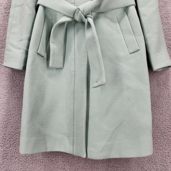J. Crew Mint Green Trench Coat - Picture 10 of 13